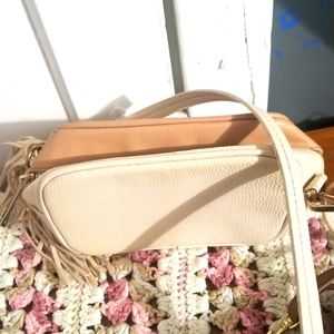 Two Toned Cross Body Bag